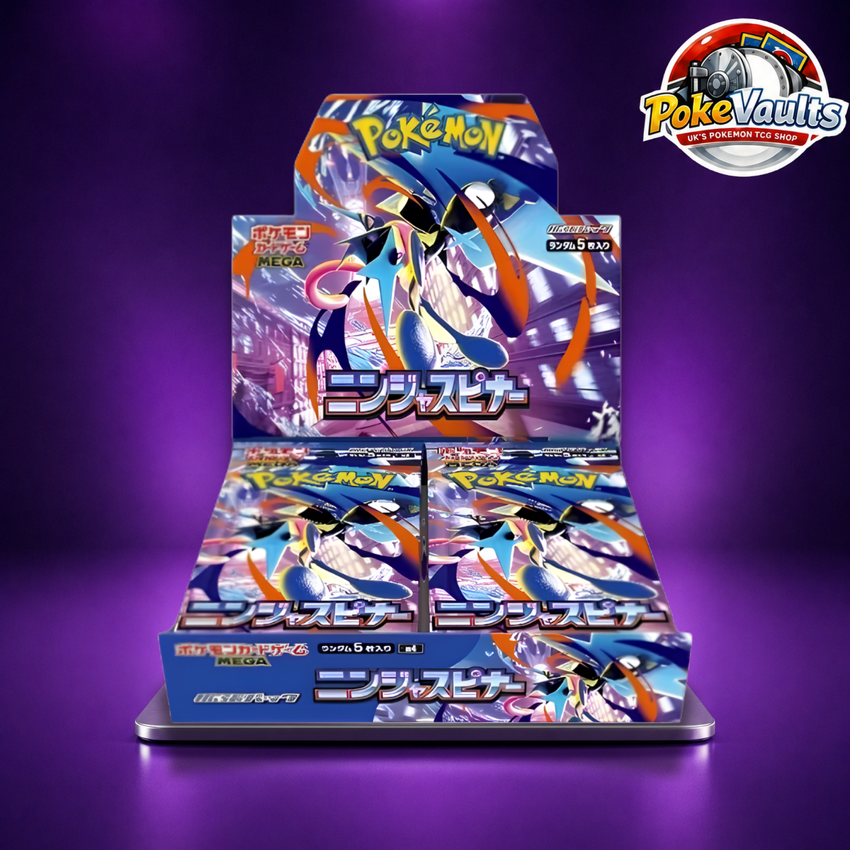 Pokemon Mega Evolution Ninja Spinner Japanese Booster Box 30 Packs